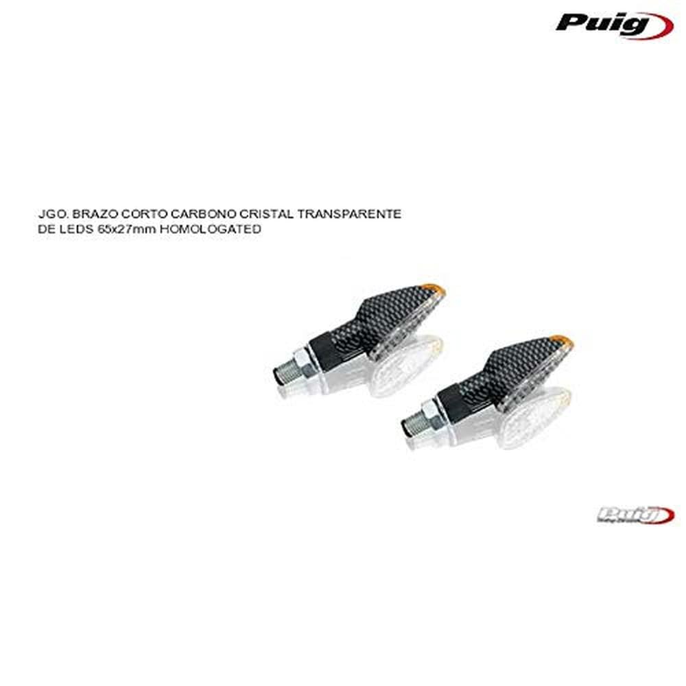 Puig 4493C Intermitentes LED homologados, Símil carbono