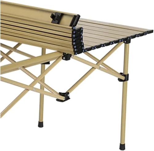 Table de camping pliante aluminium M au design épuré pour réceptions de plein air - 7