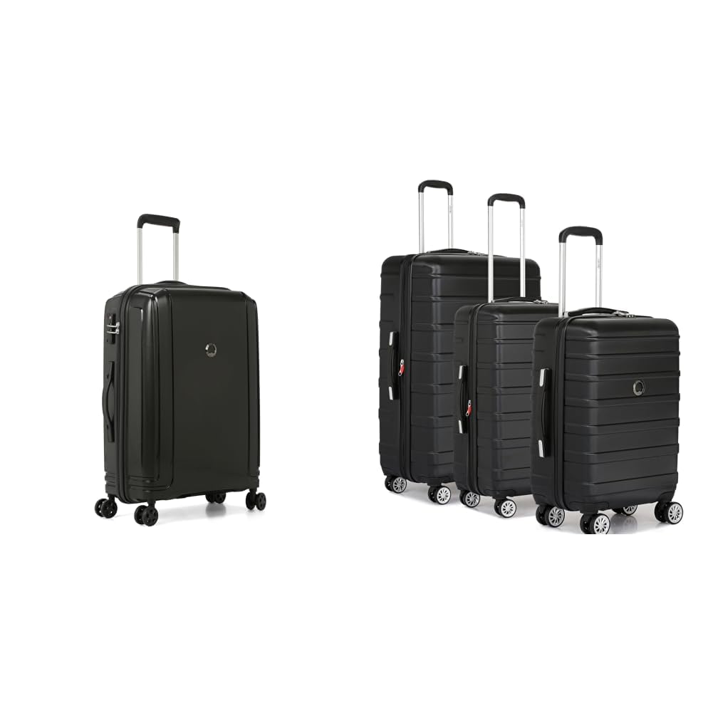 delsey paris Brisban 75 cms Large Size Check-in Polypropylene Hard Sided 8 Wheels Spinner + Margot Trolley Bags Set of 3 Cabin, Medium & Large Luggage Premium Hardside Polycarbonate Suitcase-picture-33