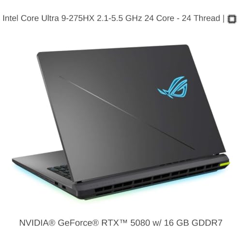 Image of HIDevolution [2025] ASUS ROG Strix G18 G815LW 18 inch WQXGA 240Hz IPS-Level, 2.1 GHz Ultra 9-275HX, RTX 5080, 128 GB DDR5 RAM, 4 TB PCIe SSD, Windows 11 Pro