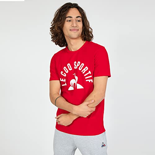 Le Coq Sportif Camiseta de Manga Corta Hombre 221A385 Rojo