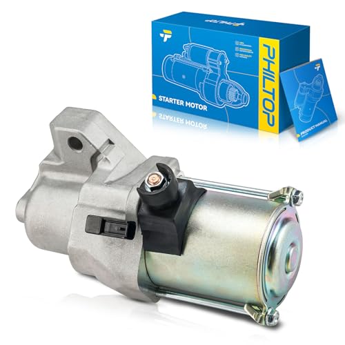 Image of PHILTOP Starter Motor 19252N Compatible with Honda,2013-2017 Accord 3.5L Automatic,2013-2015 Crosstour 3.5L,for Acura,2014-2017 RLX Gas 12V 1.8KW19 Teeth 19252,31200-5G0-A02