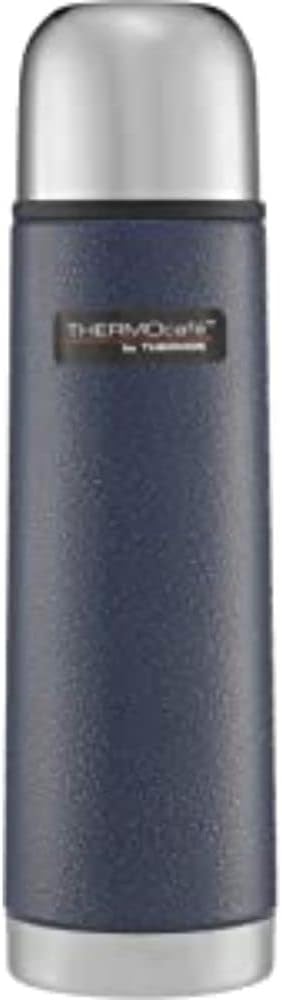 Thermos Stainless Steel Flask, 1 l, Hammertone Blue