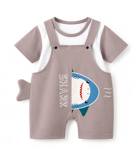 Image of Bold N Elegant Cute Cartoon Bibshorts Dungaree Baby Boy Girl Clothing Tshirt Shorts for little Kids