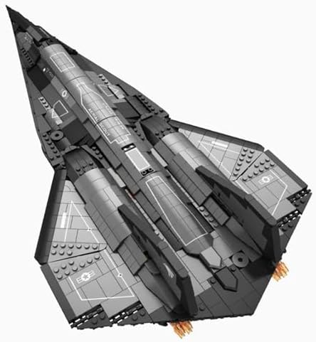 honchoes SR-72 Reconnaissance Fighter Building Set Collectible Aviation Model for Adults, Compatible with Lego Military Plane Airplane Home Office Decor for Fans - 2071PCS