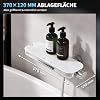 HOMELODY Duschstange mit Handbrause, Edelstahl Brausestange 90 cm, Chrom - 5