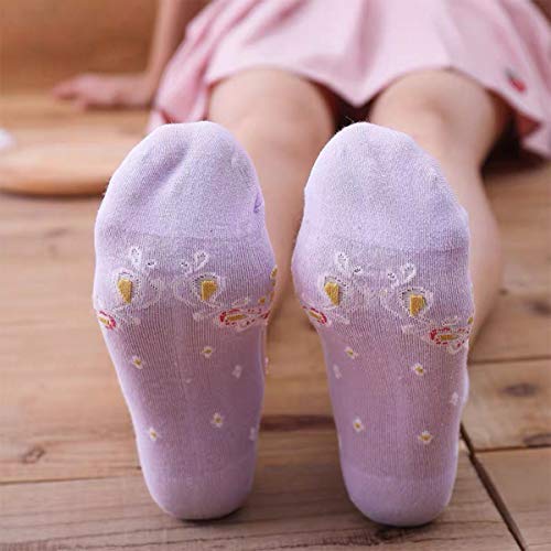 Dxyaky 5 Pairs Women Sheer Mesh Socks Ultrathin Fishnet See Through Lace Ankle Socks Summer Transparent Floral Socks #TOP3