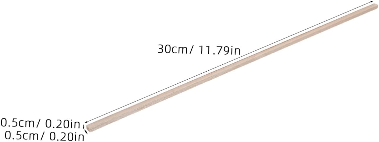 70pcs Unfinished Square Balsa Wood Sticks for Crafting Projects