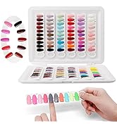 Nail Display Book C9 Nail Colour Swatch Book, No Glue Required, 120 Nail Colour Display Board Gel...