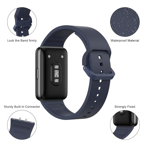 Image of Tobfit Strap Compatible for Samsung Galaxy Fit 3 (Watch Not Included), Flexible Premium Adjustable Watch Band for Galaxy Fit3 2024 SM-R390 Men & Women