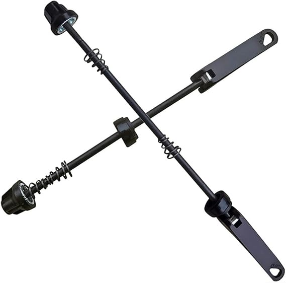 Road Bike Wheel Hub Quick Release Skewers Supporting Front and Rear Axle Installation Aluminum Steel Materials (Front axle)