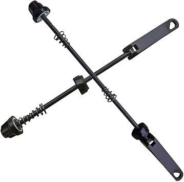 Road Bike Wheel Hub Quick Release Skewers Supporting Front and Rear Axle Installation Aluminum Steel Materials (Front axle)