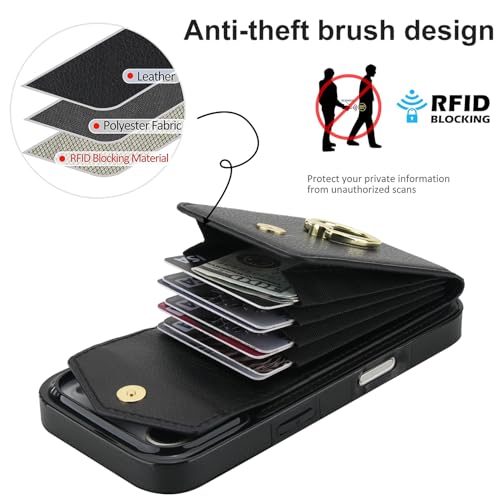 Coque en cuir pour iPhone 17 Pro Max avec protection écran premium