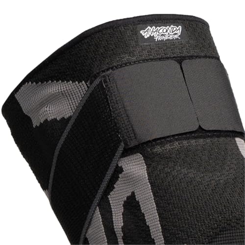 Image of Anaconda Fightwear Stabilizer Knee Brace (Small) - Compression Support Sleeve with Spring Stabilizers for Shock Absorption & Joint Health - Fits Left or Right Leg - Ideal for Athletes - 2 Pack