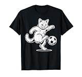 Funny Cat Soccer Ball Graphic - Cute Soccer Lover T-Shirt