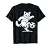 Funny Cat Soccer Ball Graphic - Cute Soccer Lover T-Shirt