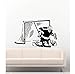HYTGF Etiqueta de la Pared Decoración para el hogar Pegatinas de Pared Hockey Portero Decoración para Fiestas Portero Familiar Pegatinas de Pared para guardería Niños Niños