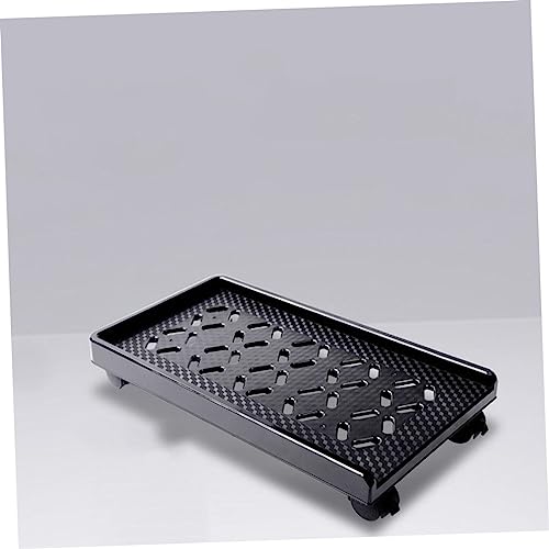 Soporte móvil para CPU TEHAUX, con ruedas frenadas, diseño hueco térmico y estabilizador lateral, para torre de computadora en oficina o hogar miniatura 6
