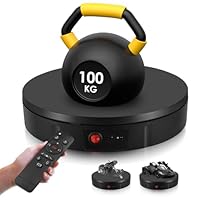 Elektrischer Drehteller, MINENICE 30CM 100KG Elektrischer Drehbarer, 360° Richtung und Geschwindigkeit Einstellbar Automatisch Motorisierter Drehständer zur Präsentation von Uhren(Schwarz)