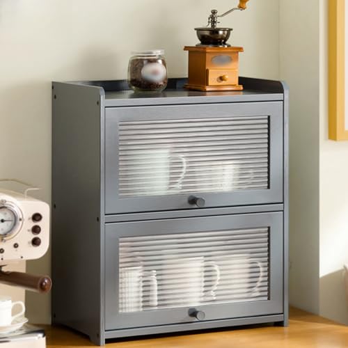 CHAANG 食器棚 スリム ロータイプ ミニ 小さい おしゃれ 食器戸棚 収納 一人暮らし 狭小住宅 キッチン収納 省スペース スタイル9