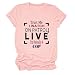 GAQEUWR Trust Me I Watch on Patrol Live I’m Basically a Cop T-Shirt, Funny Graphic Printed Medical TV Drama T-Shirt Pink