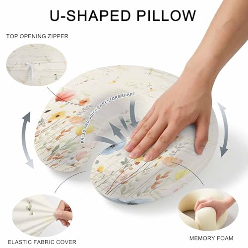 Almohada viscoelástica 29x29 cm para cuello portátil miniatura 5