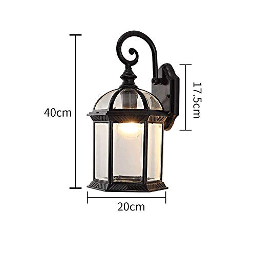 Lampe murale LED pour intérieur et extérieur applique décorative jardin E27 Edison - 4
