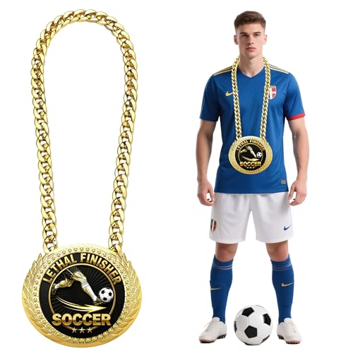 Find the Best Football Boots for Striker | Top Picks 12 Lethal Finisher Soccer Trophy Chain, 6' Giant Gold Top Scorer MVP Medal, Golden Boot Striker Award in Gift Box for Goal-Scoring Champions