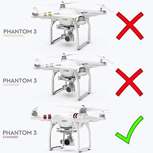 Heiyrc Gimbal Mounting Plate for DJI Phantom 3 Standard,Replacement Anti-Vibration Shock Absorbing Board Holder Rubber Damper Anti-drop Pin Accessory