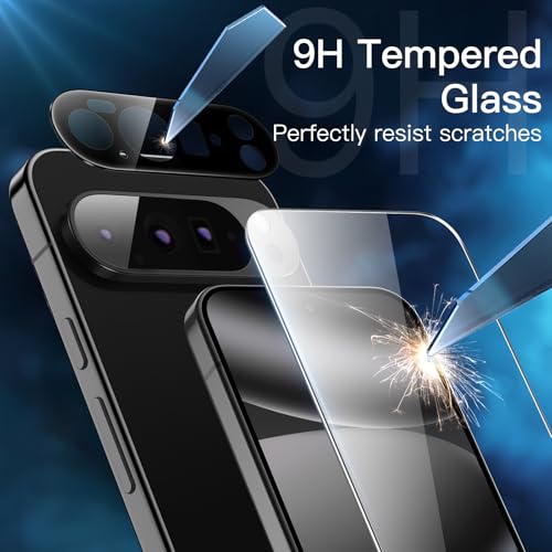 Coque rigide Pixel 10 Pro magnétique transparente avec protection objectif