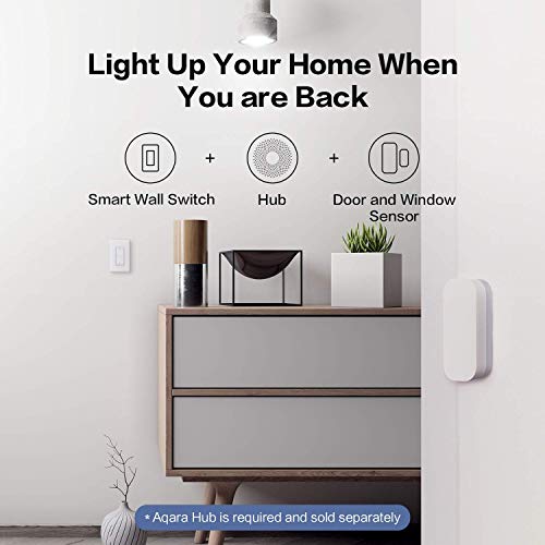 Aqara Smart Light Switch (No Neutral, Double Rocker) Plus Aqara Hub M2, Zigbee Switch, Remote Control And Set Timer For Home Automation, Compatible With Alexa, Apple Homekit, Google Assistant #TOP4