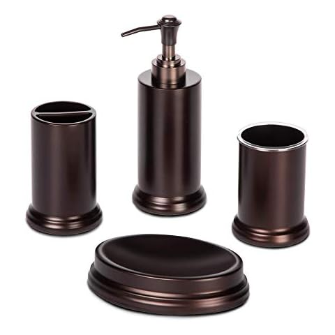 Home Zone Living Bathroom Accessory Kit, Oil-Rubbed Bronze Cover