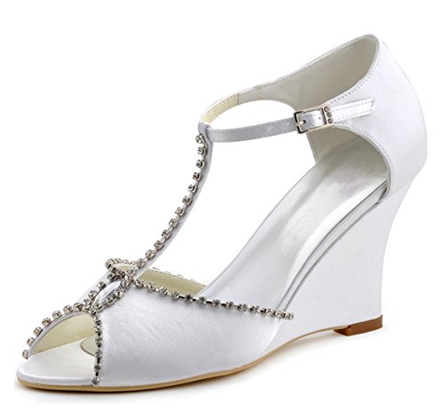 Sandales pour femme en blanc MinitooUK MZ8218 nu-pieds talon aiguille taille 35