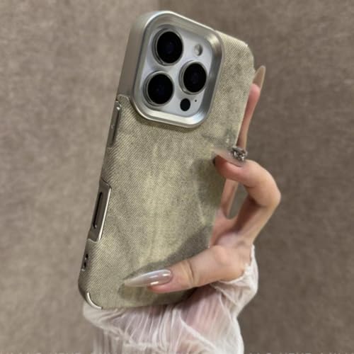 Coque iPhone 14 Plus Antichoc Kaki - Protection Vintage Style Cowboy Luxe