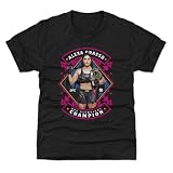 500 LEVEL UFC Alexa Grasso Champion Pose Kids T-Shirt (Tri Black, YXS)