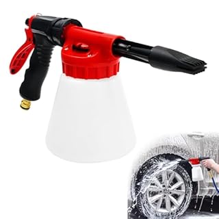HEKOBAG Snow Foam Gun Sprayer,1000ML Car Wash Foams Cannon Adjustable Long Guns Use Hose Sprayer High Pressure Cleaning Spray Gun Universal Garden Hose Foam Sprayers for Home Garden Wash Car