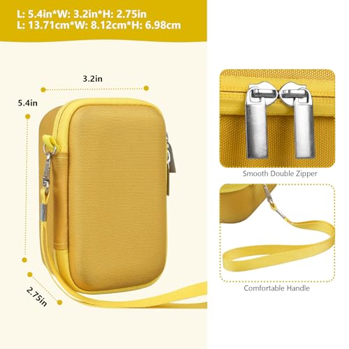 Funda rígida amarilla para cámara Panasonic LUMIX miniatura 3