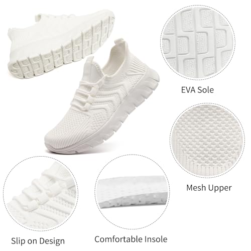 Image of Running Shoes Women Tennis Sneakers Slip on Walking Gym Non Slip Work Workout Athletic Casual Jogging Shoe