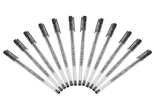Bolígrafo de gel básico, punta extra fina 0.5 mm, paquete x10