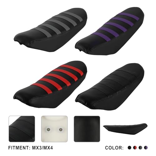 Image of Dirt Bike Seat Cover Motorcycle Stripe Rubber Soft for Talaria Sting MX3 /R MX4 MX5 PRO Electric Bike Ebike Purple
