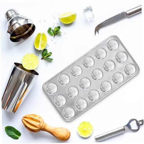 Molde para cubitos de hielo redondo con tapa 18 divisiones miniatura 4