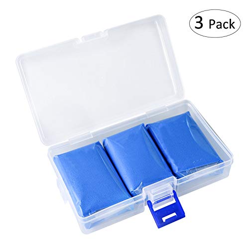 Fixget Car Clay Bar, 100 g Professionnel Voiture Nettoyage Pâte Magic Clay Bar pour Véhicule Voiture Supprimer Sludge Chiffon de Nettoyage avec Boîte de Rangement (3 pcs)