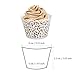 WSERE 60 Pieces Gold Cupcake Wrappers, Lace Liner Muffin Paper Cake Wraps Decorations, Safety Health for Wedding Party Birthday Decor