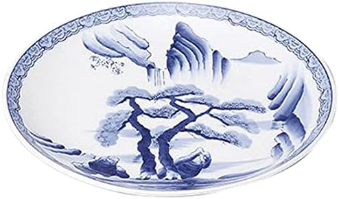 せともの本舗 Set of 10, Arita Ware Serving Dish, Arita Ware Sansui No. 11 Plate, 13.2 x 2.0 inches (33.5 x 5 cm), Restaurant, Ryokan, Japanese Tableware, Restaurant, Commercial Use, Tableware