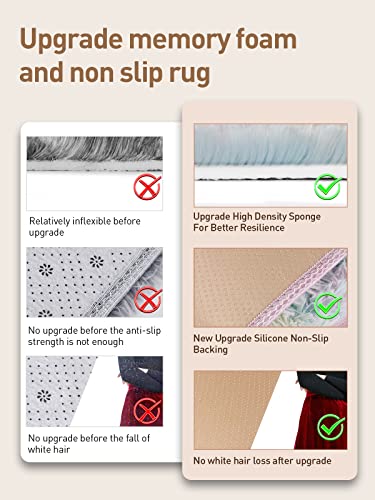 Medeunk 6X9 Area Rugs For Living Room Rainbow Super Soft Fluffy Upgrade Sponge Non-Slip No Shedding For Bedroom Girls/Boys Room Dorm Playroom Lounge Home Decor #TOP3