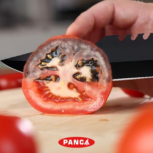PANCA Kitchen Knife/Utility Knife With Cover for Kitchen And Home (Black, Set of 1)