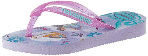 Chinelo, Havaianas, Kids Slim Princess, Lavanda/Purpura Jelly Glitter, 27/28, Meninas