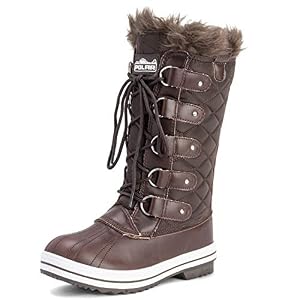 Polar Polar Damen Schnee Stiefel Nylon Tall Wasserdicht Gefüttert Regen Stiefel - Braun - 41 Polar Polar Damen Schnee Stiefel Nylon Tall Wasserdicht Gefüttert Regen Stiefel - Braun - 41