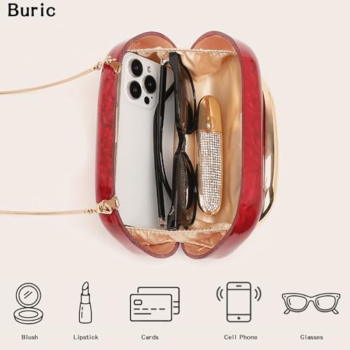 Image of Acrylic Clutch Purse for Women Marbling Evening Wedding Handbags Acrylic Shell Box Purses for Party Prom Cocktail