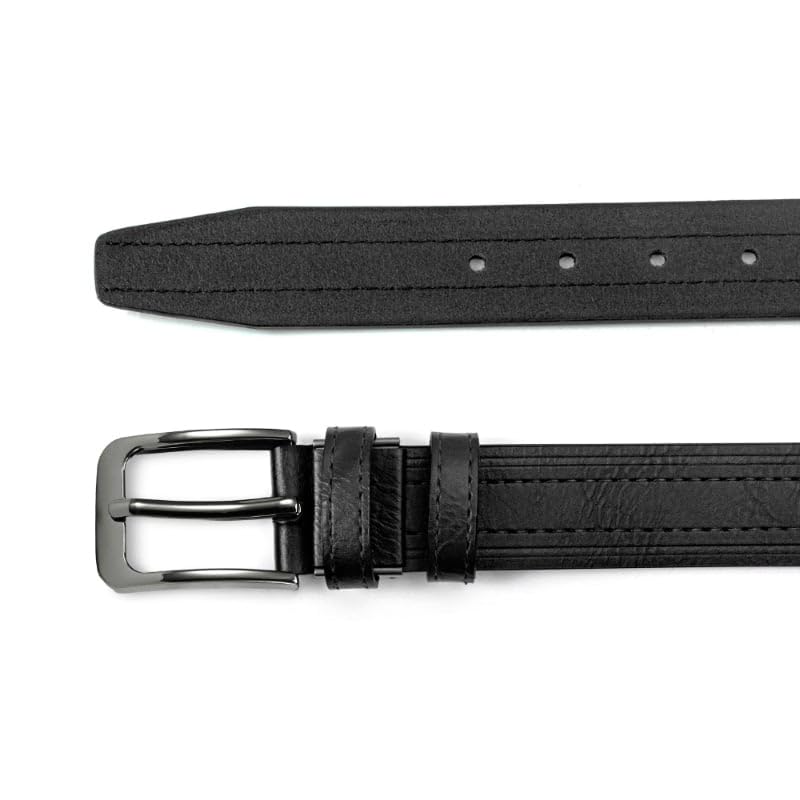 Men Genuine Leather Dress Belt with Single Prong Buckle Adjustable Trim to Fit Everywhere4